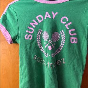 Urban Outfitters Sunday Club Green Tee-Used